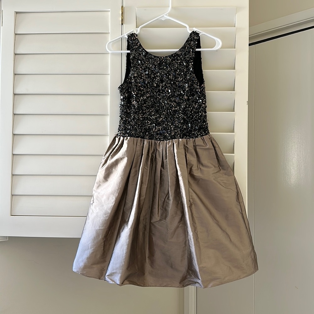 Adrianna Papell~ sequined copper and black dress~ size US 2